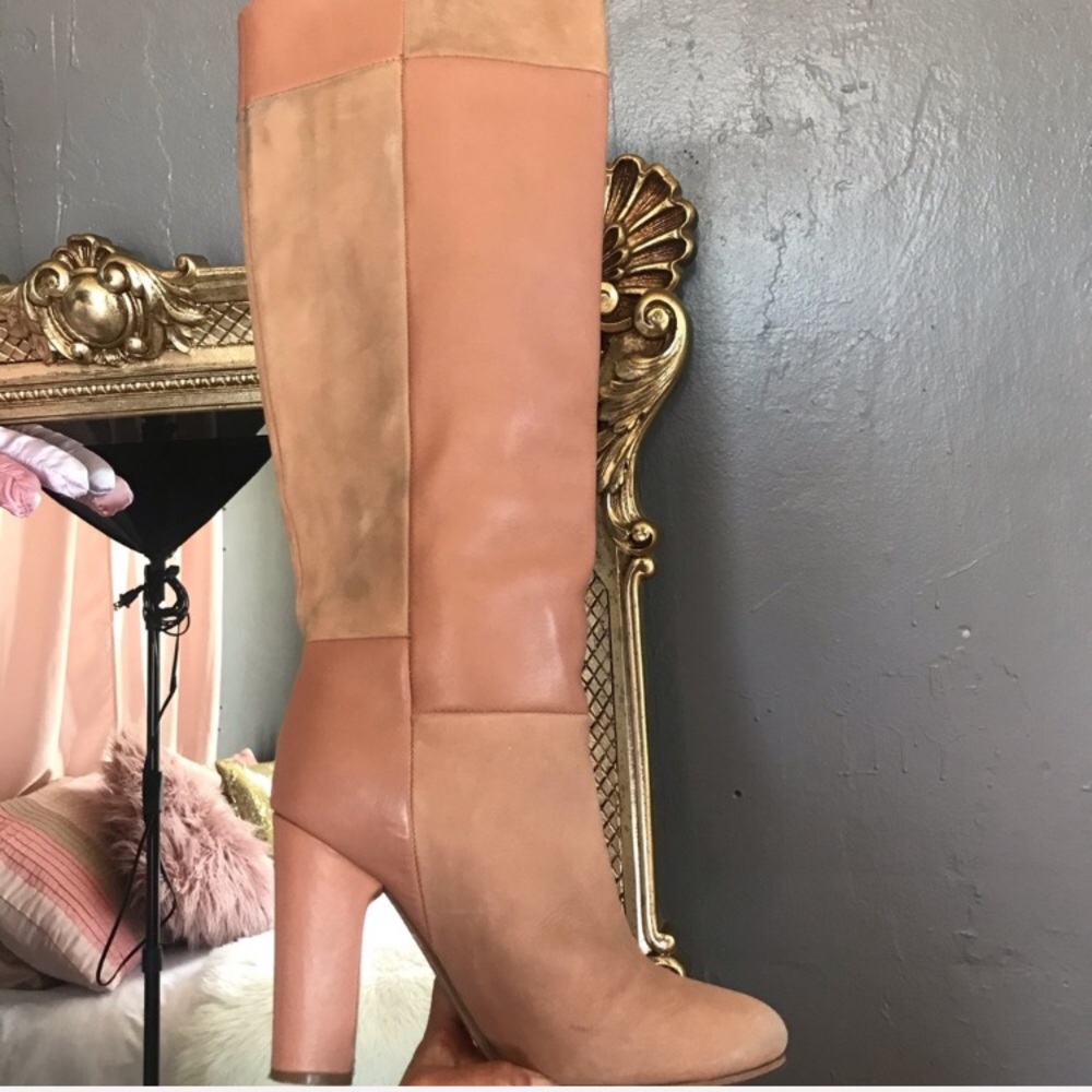 See By Chloe leather patchwork boots - Picture 2 of 7